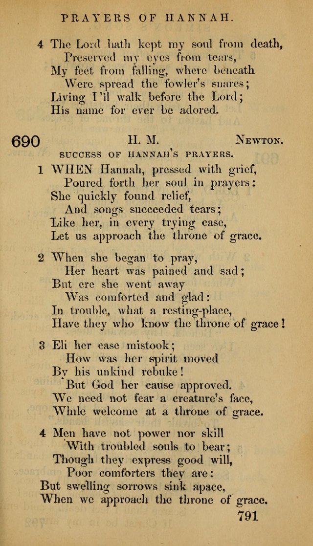 The Psalms and Hymns, with the Doctrinal Standards and Liturgy of the Reformed Protestant Dutch Church in North America page 799