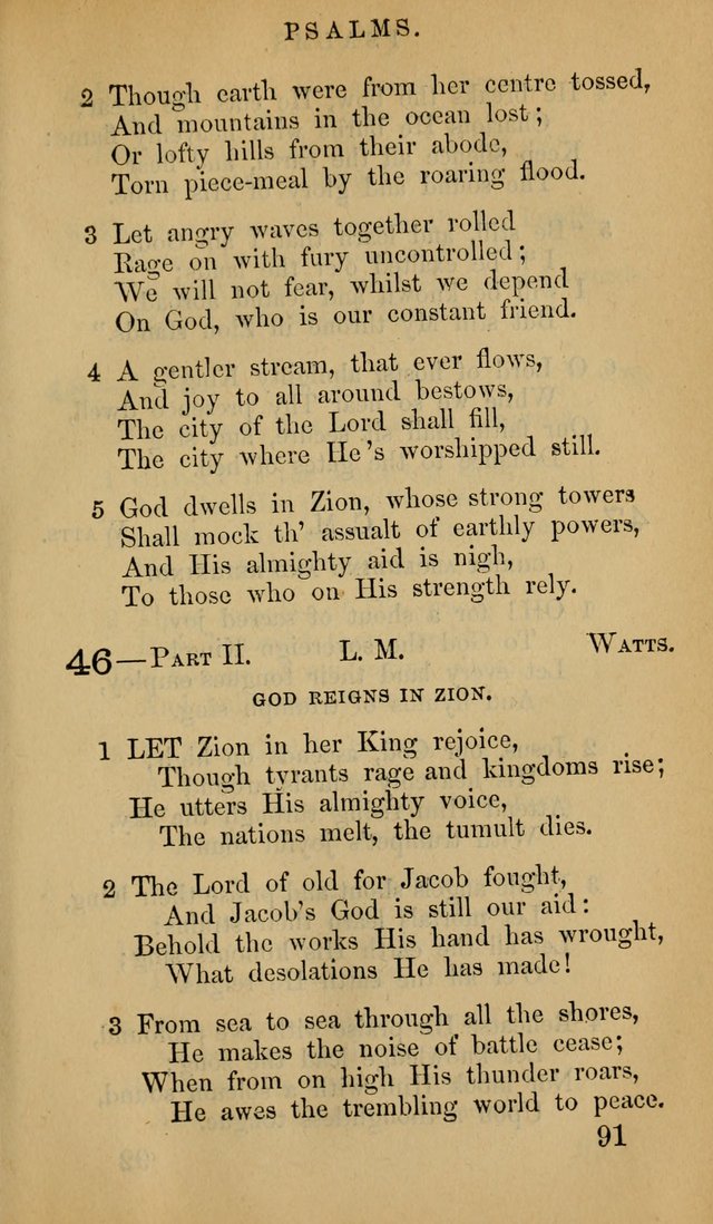 The Psalms and Hymns, with the Doctrinal Standards and Liturgy of the Reformed Protestant Dutch Church in North America page 99
