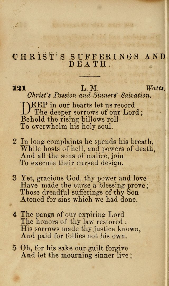 Pocket Hymns: original and selected. designed for the use of the regular Baptist church, and all who love our Lord Jesus Christ page 112