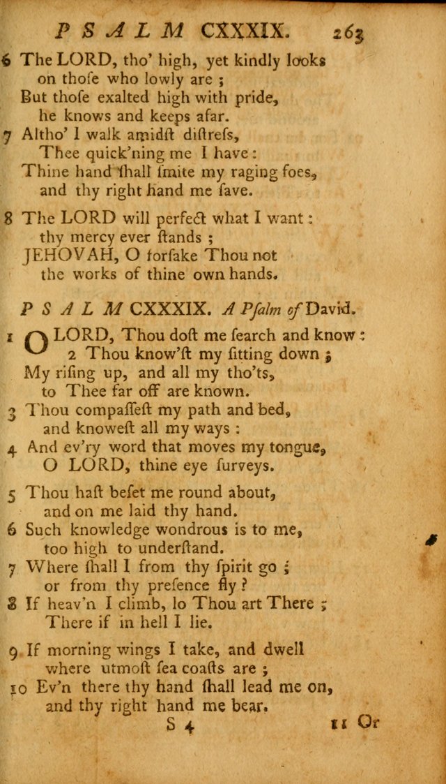 The Psalms, Hymns and Spiritual Songs of the Old and New Testament, faithully translated into English metre: being the New England Psalm Book (Rev. and Improved) page 263