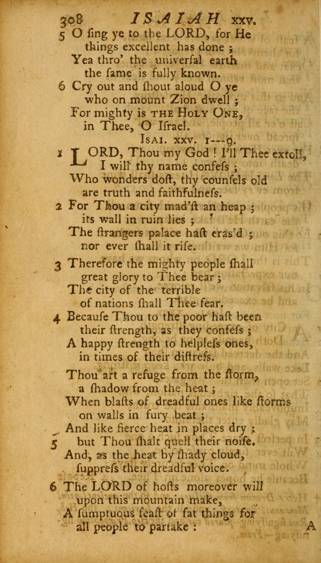 The Psalms, Hymns and Spiritual Songs of the Old and New Testament, faithully translated into English metre: being the New England Psalm Book (Rev. and Improved) page 308