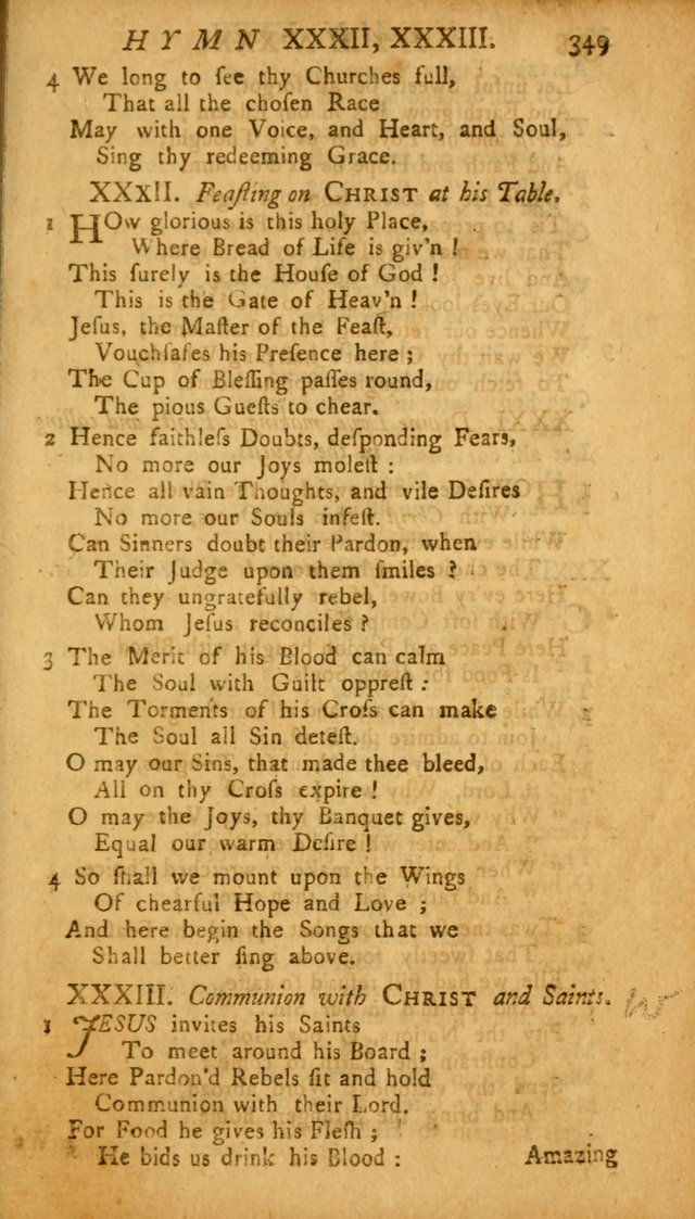 The Psalms, Hymns and Spiritual Songs of the Old and New Testament, faithully translated into English metre: being the New England Psalm Book (Rev. and Improved) page 349