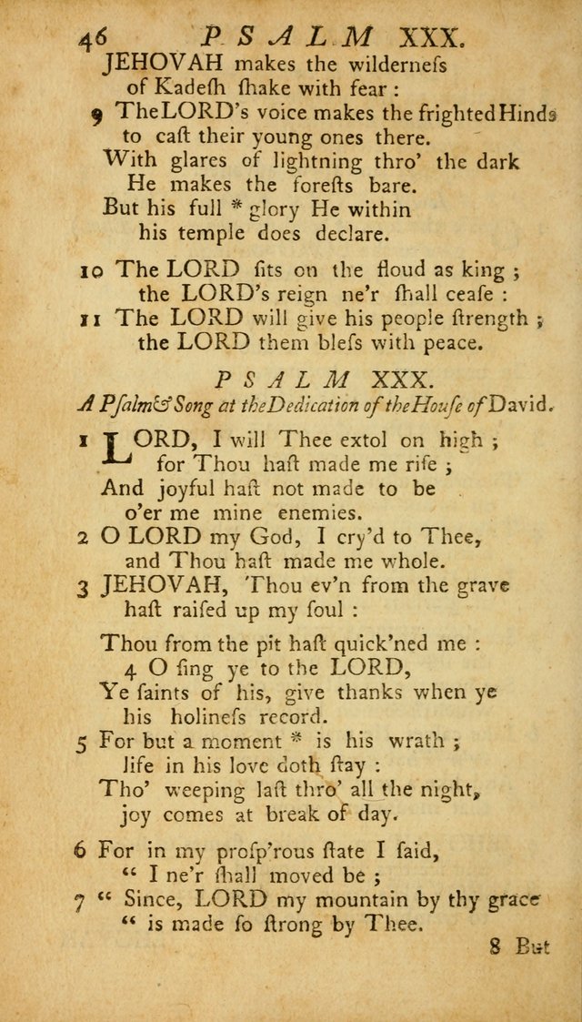 The Psalms, Hymns and Spiritual Songs of the Old and New Testament, faithully translated into English metre: being the New England Psalm Book (Rev. and Improved) page 46