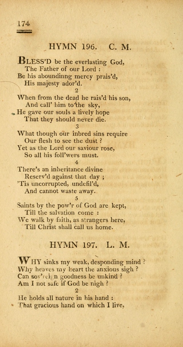 Psalms, Hymns and Spiritual Songs: selected and designed for the use of  the church universal, in public and private devotion; with an appendix, containing the original hymns omitted in the last ed. page 176