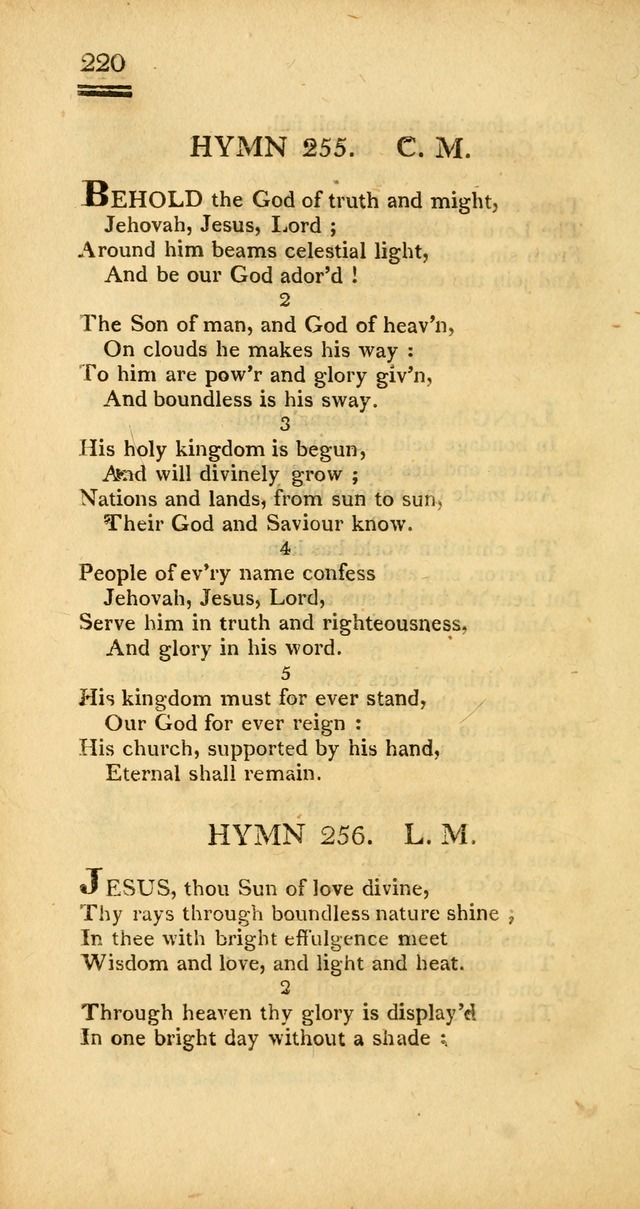 Psalms, Hymns and Spiritual Songs: selected and designed for the use of  the church universal, in public and private devotion; with an appendix, containing the original hymns omitted in the last ed. page 222