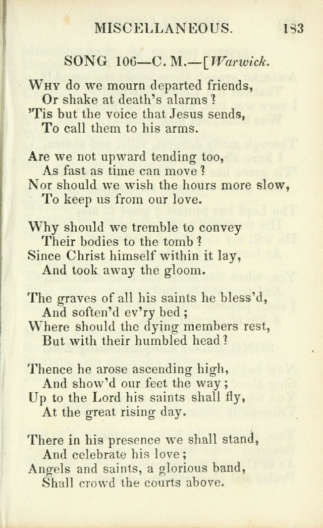 Psalms, Hymns and Spiritual Songs, Original and Selected. (14th stereotype ed.) page 183