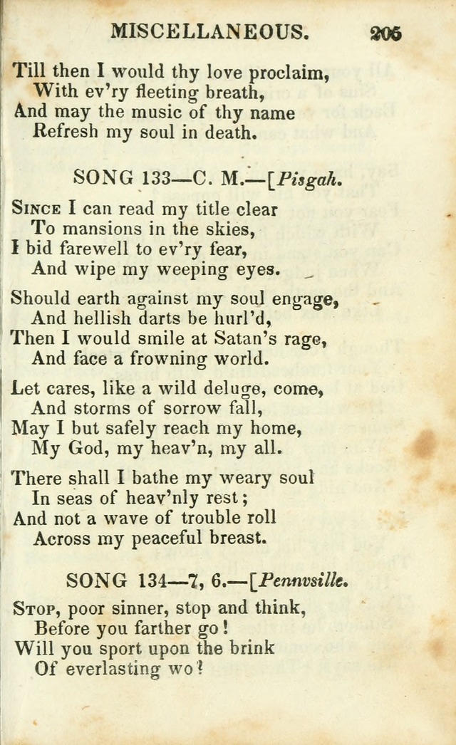 Psalms, Hymns and Spiritual Songs, Original and Selected. (14th stereotype ed.) page 205