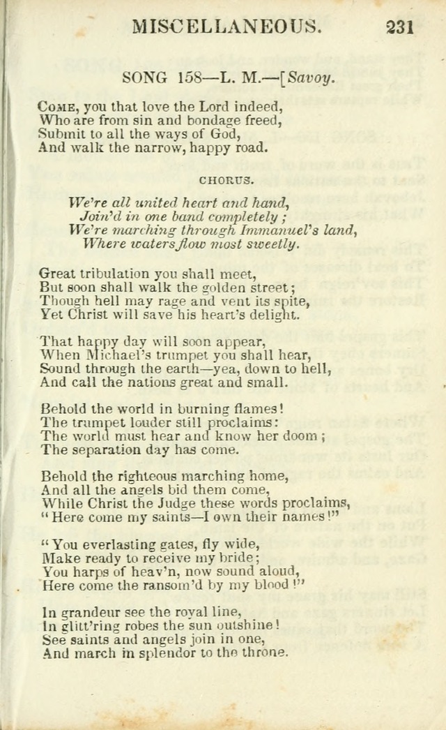 Psalms, Hymns and Spiritual Songs, Original and Selected. (14th stereotype ed.) page 231