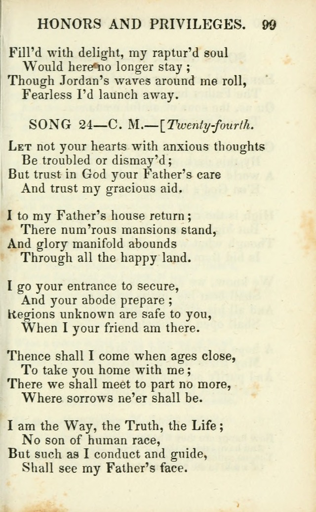 Psalms, Hymns and Spiritual Songs, Original and Selected. (14th stereotype ed.) page 99