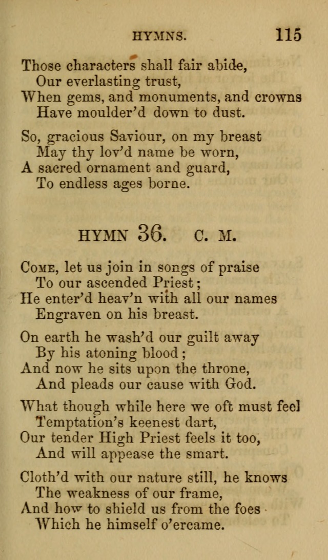 Psalms, Hymns and Spiritual Songs, Original and Selected. (7th ed.) page 115