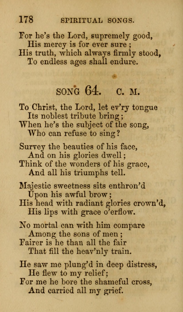 Psalms, Hymns and Spiritual Songs, Original and Selected. (7th ed.) page 178