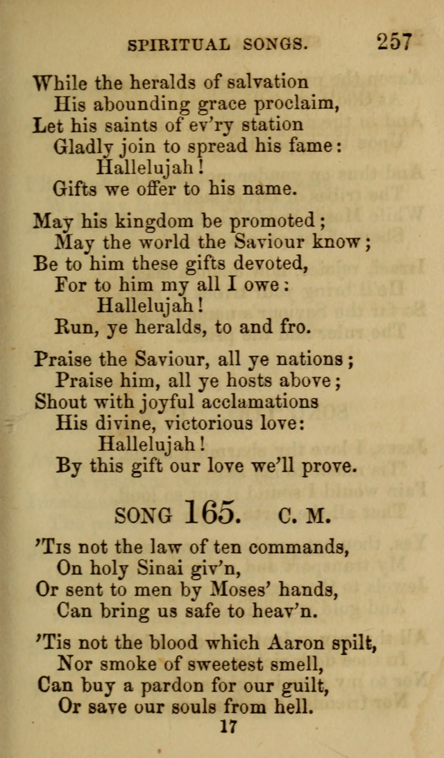 Psalms, Hymns and Spiritual Songs, Original and Selected. (7th ed.) page 257