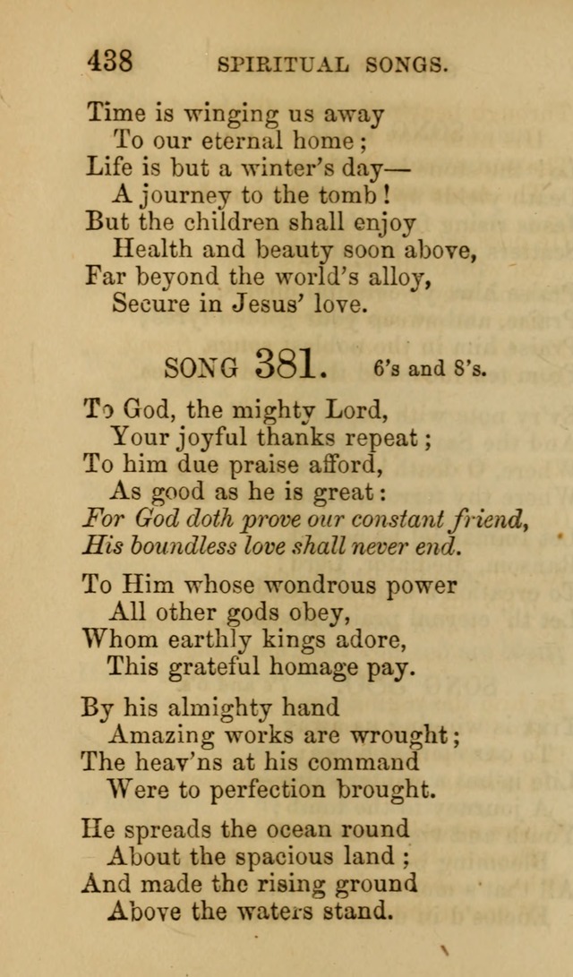 Psalms, Hymns and Spiritual Songs, Original and Selected. (7th ed.) page 438