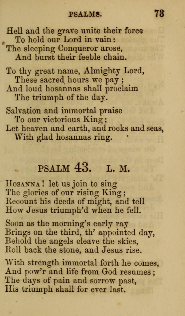 Psalms, Hymns and Spiritual Songs, Original and Selected. (7th ed.) page 73