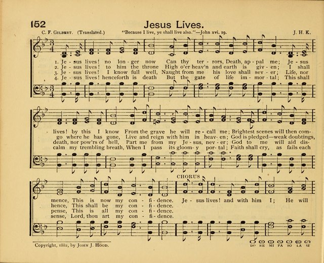 Peerless Praise: a collection of hymns and music for the Sabbath school, with a complete department of elementary instruction in the theory and pract page 108