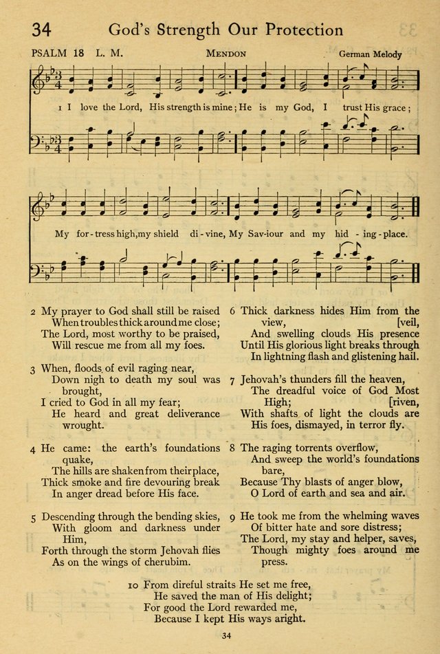 The Psalter: with responsive readings page 34