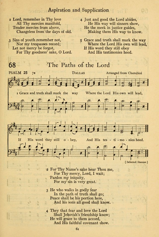 The Psalter: with responsive readings page 61