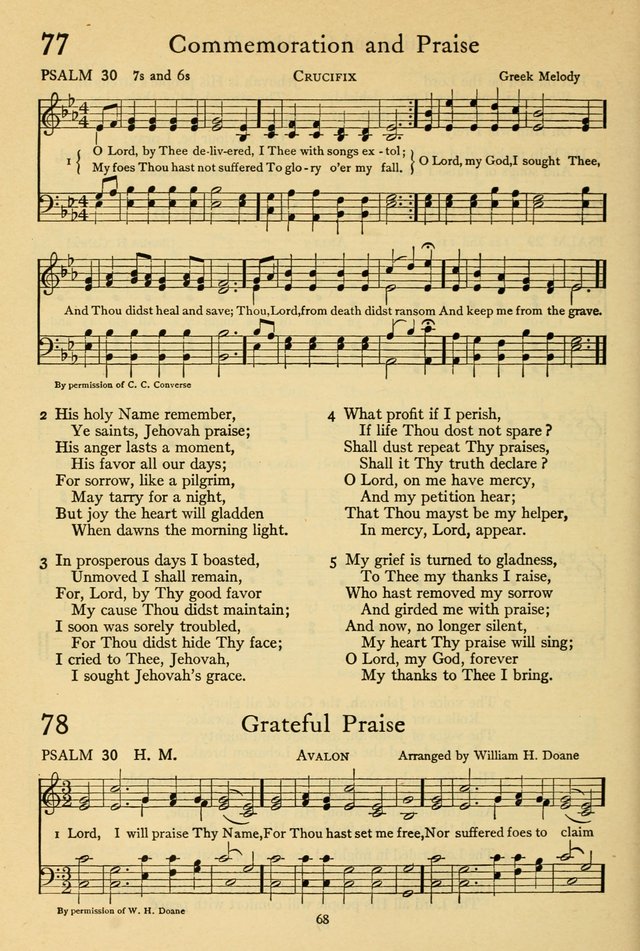 The Psalter: with responsive readings page 68
