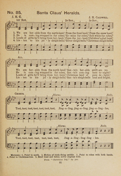 Primary Songs No. 3: for the primary department in the Sunday school, and for use in the home page 83