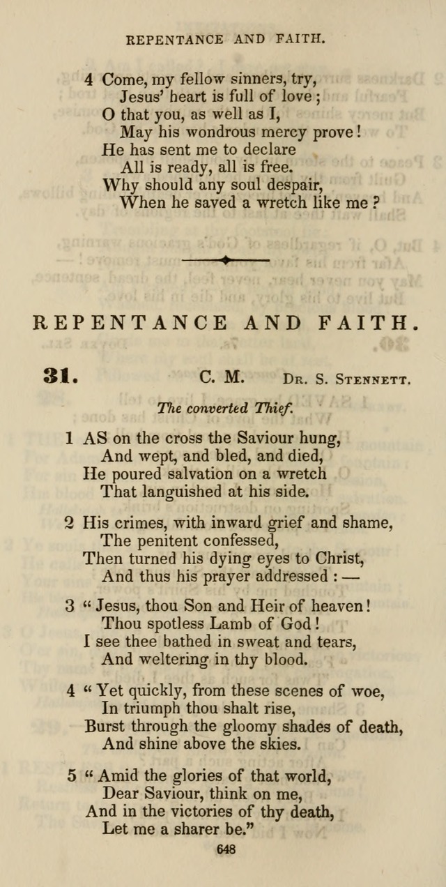 The Psalmist: a new collection of hymns for the use of Baptist churches; with a supplement page 708