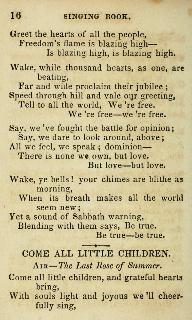 The Public School Singing Book: a collection of original and other songs, odes, hymns, anthems, and chants used in the various public schools page 18