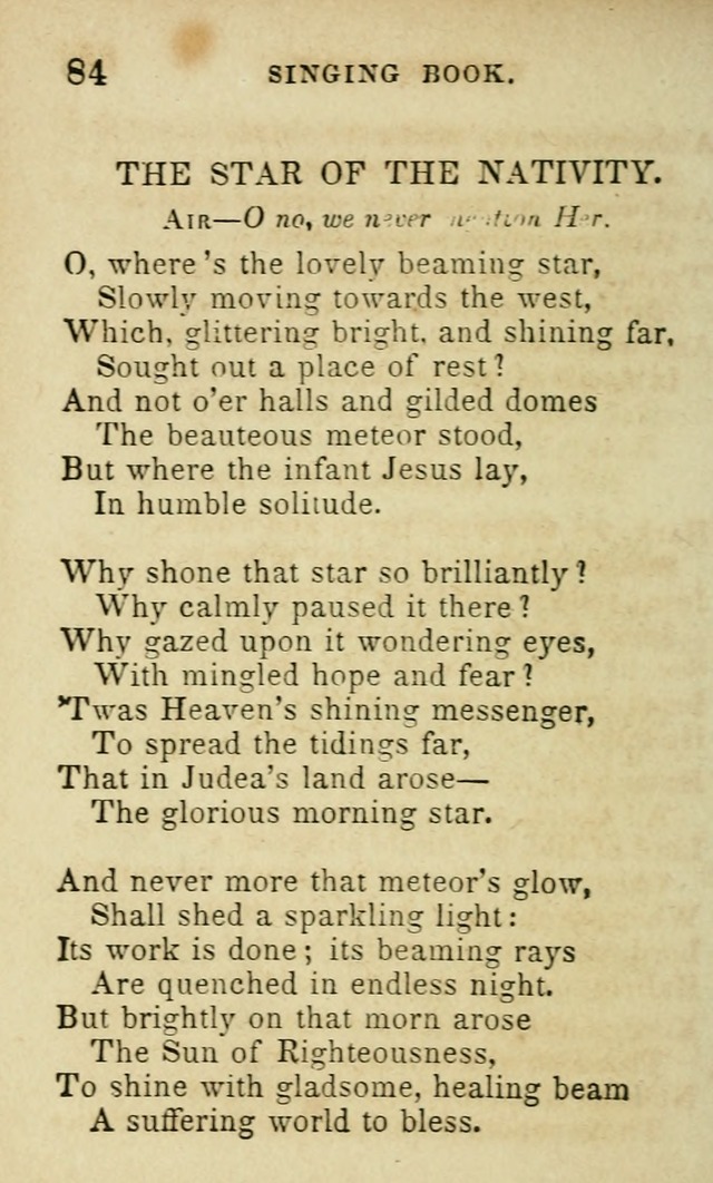 The Public School Singing Book: a collection of original and other songs, odes, hymns, anthems, and chants used in the various public schools page 88