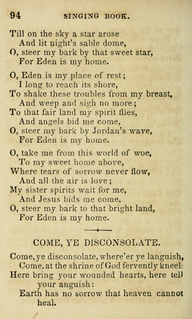 The Public School Singing Book: a collection of original and other songs, odes, hymns, anthems, and chants used in the various public schools page 98