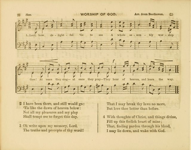 Plymouth Sabbath School Collection: or, Hymns and Tunes page 20