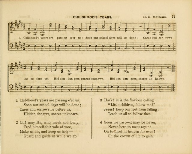 Plymouth Sabbath School Collection: or, Hymns and Tunes page 63