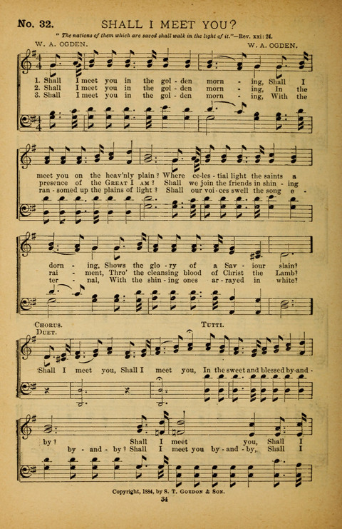 Pearls of Gospel Song: for gospel workers. a choice collection of hymns and tunes page 34
