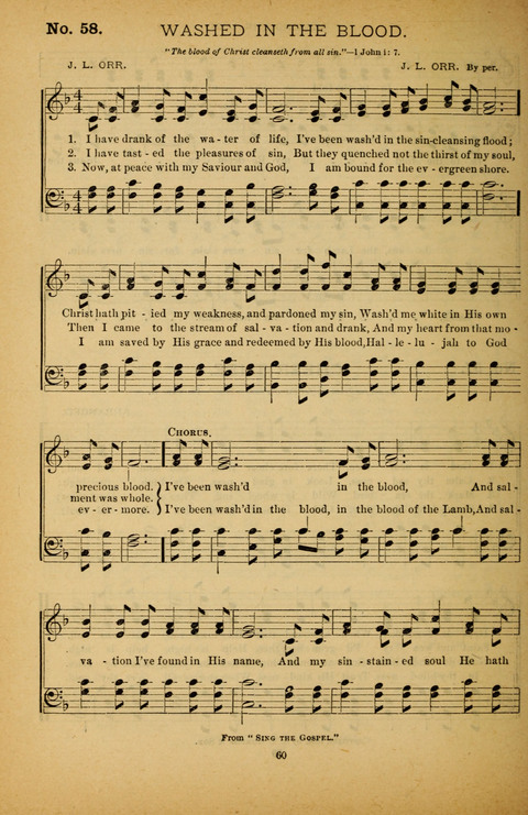 Pearls of Gospel Song: for gospel workers. a choice collection of hymns and tunes page 60
