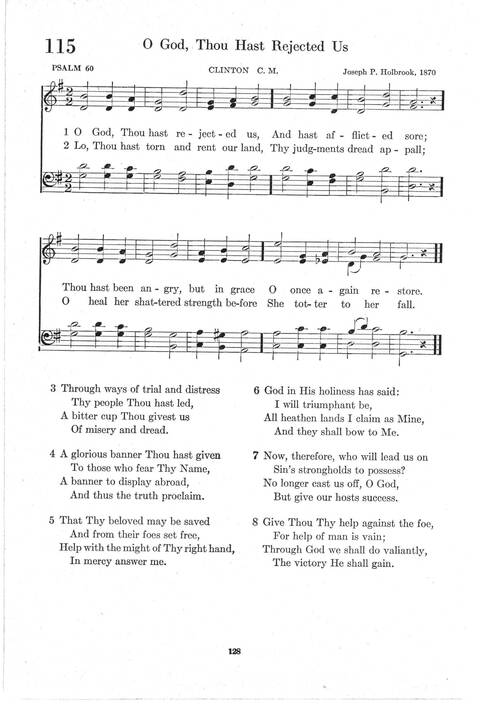 Psalter Hymnal (Red): doctrinal standards and liturgy of the Christian Reformed Church page 128