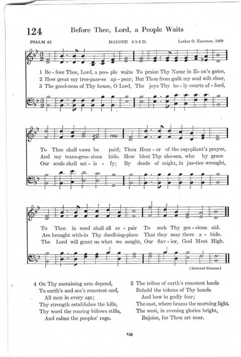 Psalter Hymnal (Red): doctrinal standards and liturgy of the Christian Reformed Church page 138