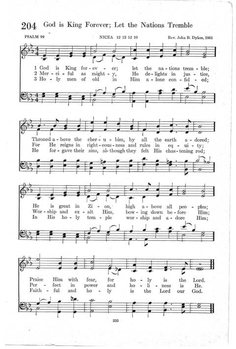 Psalter Hymnal (Red): doctrinal standards and liturgy of the Christian Reformed Church page 233