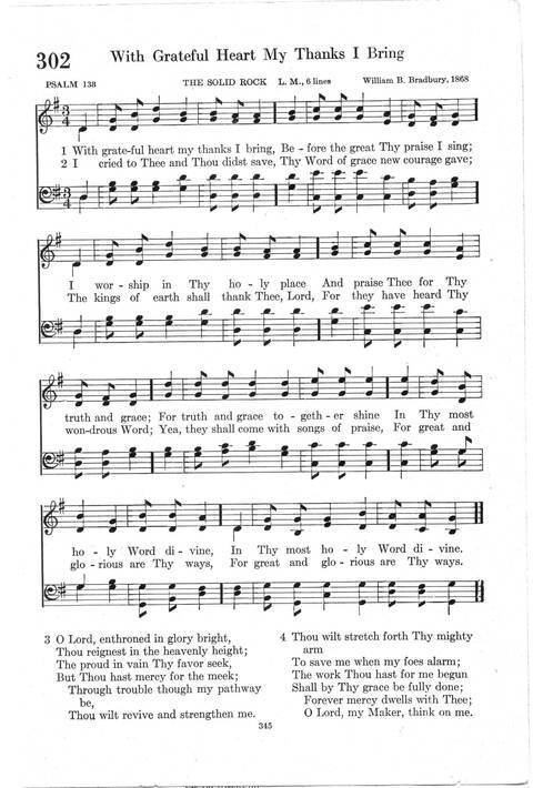 Psalter Hymnal (Red): doctrinal standards and liturgy of the Christian Reformed Church page 345