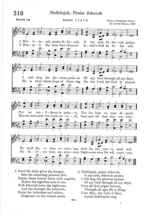 Psalter Hymnal (Red): doctrinal standards and liturgy of the Christian Reformed Church page 362