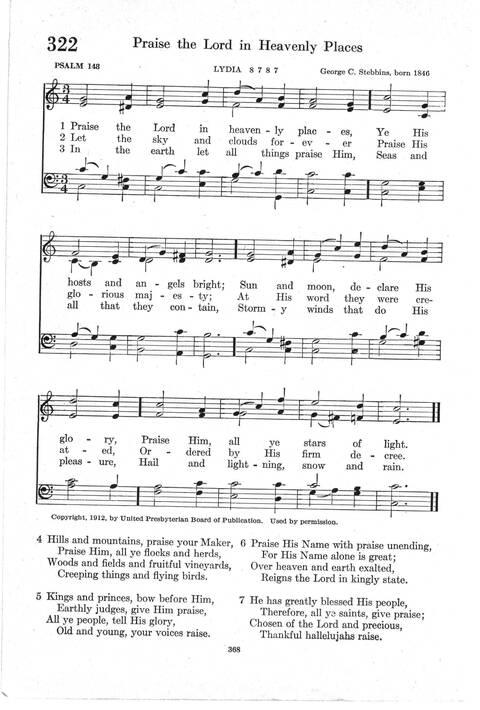 Psalter Hymnal (Red): doctrinal standards and liturgy of the Christian Reformed Church page 368