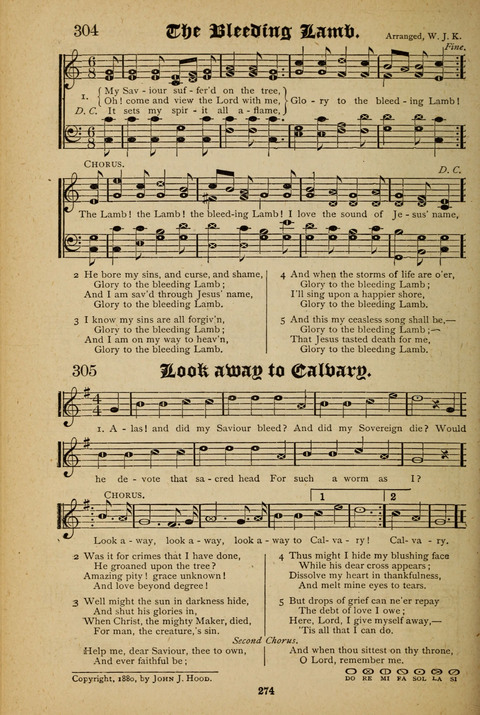 The Quartet: Four Complete Works in One Volume (Songs of Redeeming Love, The Ark of Praise, the Quiver of Sacred Song, and the Hymns of the Heart with Solos) page 272