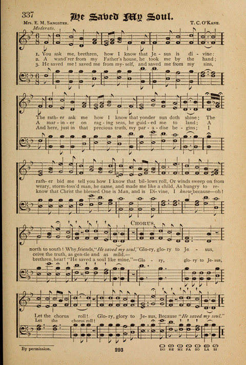The Quartet: Four Complete Works in One Volume (Songs of Redeeming Love, The Ark of Praise, the Quiver of Sacred Song, and the Hymns of the Heart with Solos) page 291