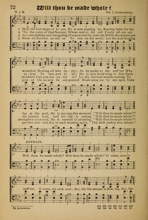 The Quartet: Four Complete Works in One Volume (Songs of Redeeming Love, The Ark of Praise, the Quiver of Sacred Song, and the Hymns of the Heart with Solos) page 72