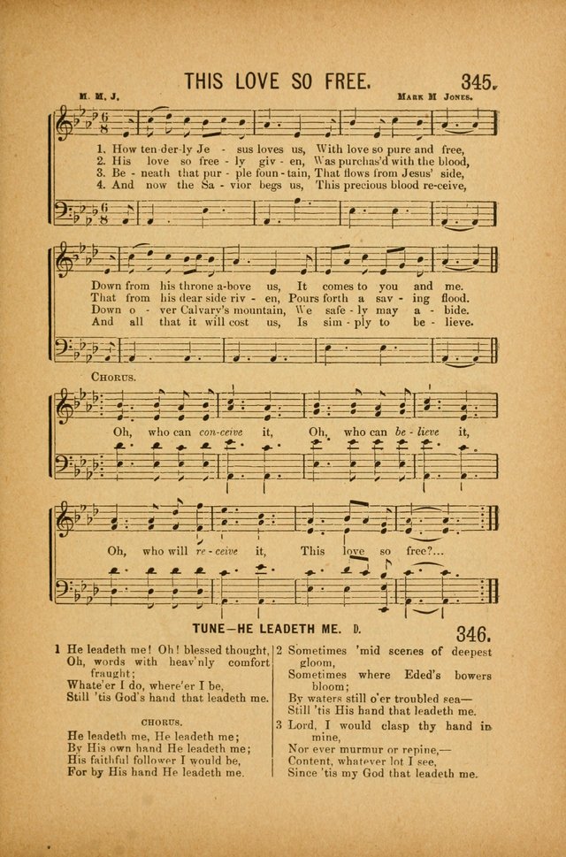 Quartette: containing Songs for the Ransomed, Songs of Love Peace and Joy, Gems of Gospel Song, Salvation Echoes, with one hundred choice selections added page 253