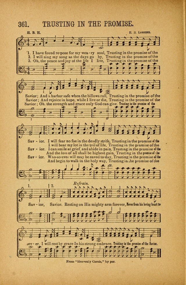 Quartette: containing Songs for the Ransomed, Songs of Love Peace and Joy, Gems of Gospel Song, Salvation Echoes, with one hundred choice selections added page 262