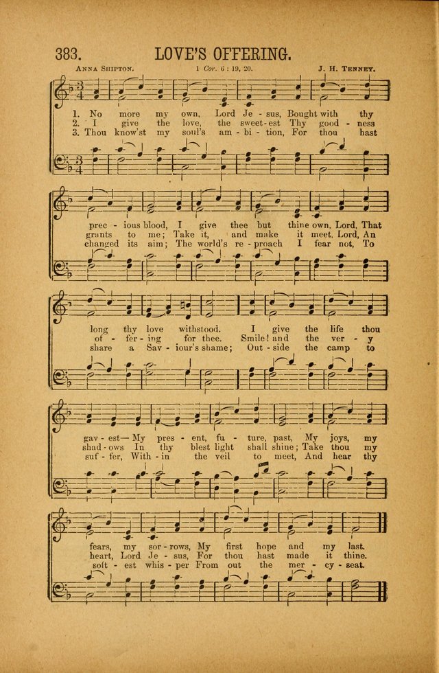 Quartette: containing Songs for the Ransomed, Songs of Love Peace and Joy, Gems of Gospel Song, Salvation Echoes, with one hundred choice selections added page 284