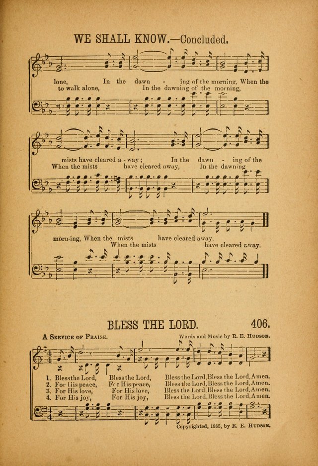 Quartette: containing Songs for the Ransomed, Songs of Love Peace and Joy, Gems of Gospel Song, Salvation Echoes, with one hundred choice selections added page 305