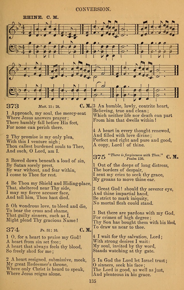 The Reformed Church Hymnal: with tunes page 135