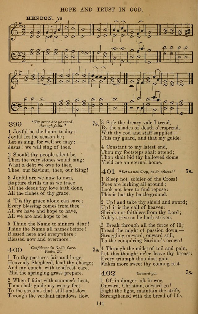 The Reformed Church Hymnal: with tunes page 144