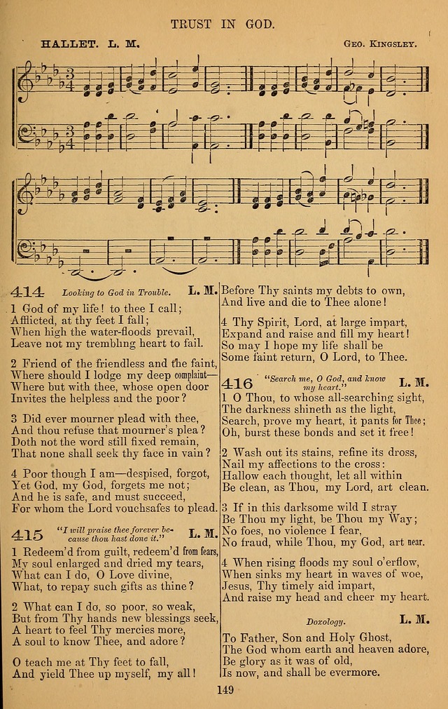 The Reformed Church Hymnal: with tunes page 149