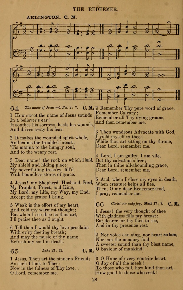 The Reformed Church Hymnal: with tunes page 28
