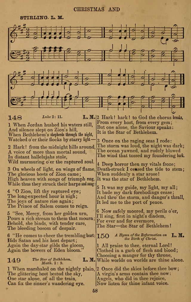 The Reformed Church Hymnal: with tunes page 58