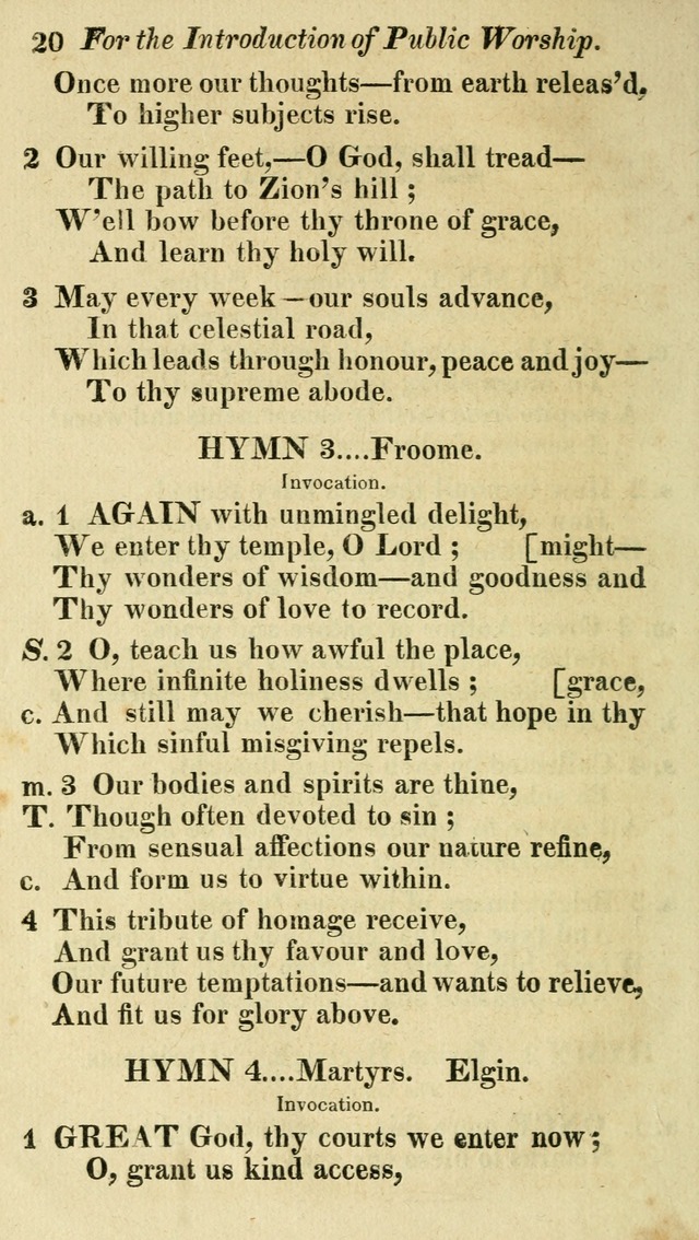Regular Hymns: on a great variety of evangelical subjects and important occasions: with musical directions, for all the varieties of appropriate expression page 20